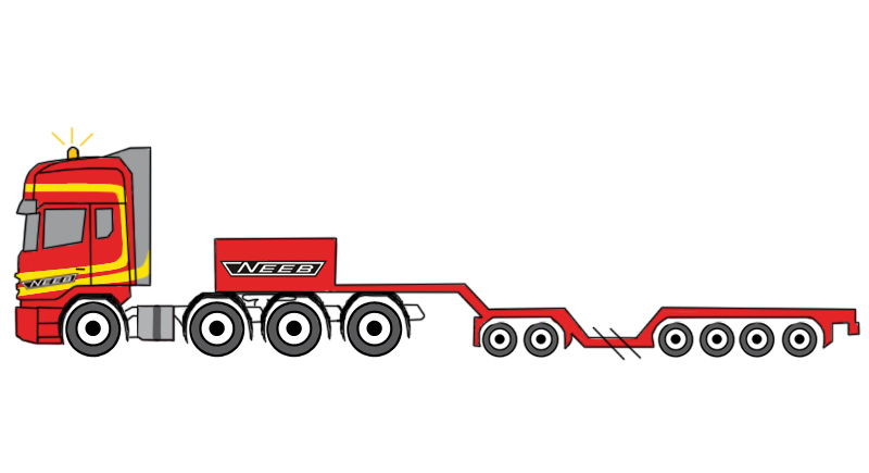 Variable Low Bed Semi Trailer